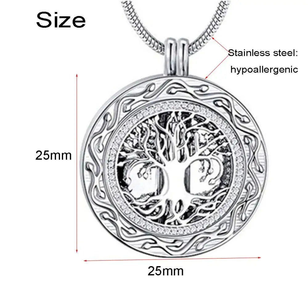 Cremation Urn Tree of Life Keepsake Necklace - Abrahamallen