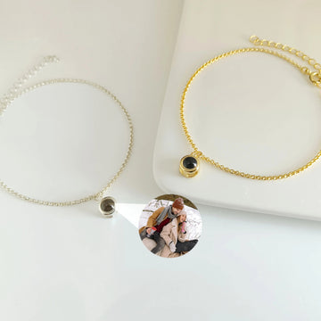 Personalized Dainty Photo Projection Bracelet - Abrahamallen