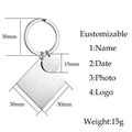 Personalized Photo Engraved Keychain - Abrahamallen