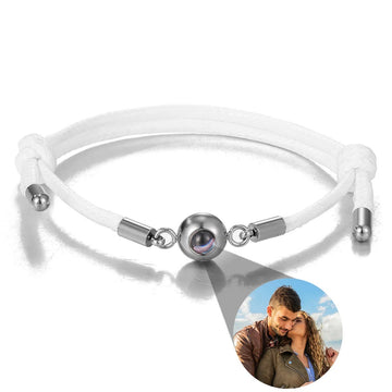 Customized Photo Projection Threaded Adjustable Bracelet - Abrahamallen