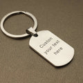 Personalized Engraved Photo and Message Keychain - Abrahamallen