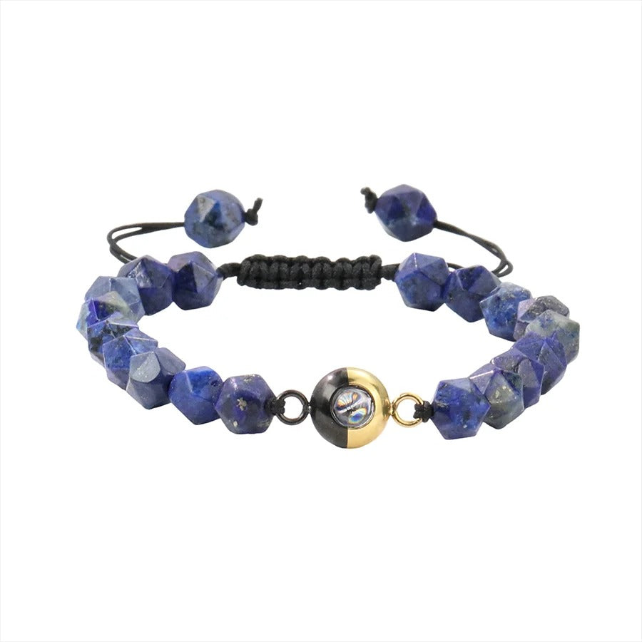 Tiger Eye Natural Beads Photo Projection Bracelet - Abrahamallen