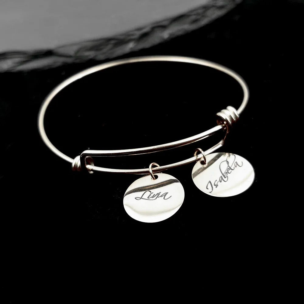 Customized Nameplate Bangle - Abrahamallen