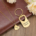 Personalized Engraveable Name and Message Keychain Necklace - Abrahamallen