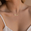 Personalized Paper Clip Name Pendant Exquisite Necklace - Abrahamallen