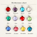 Customized Name and Birthstone Pendants Necklace - Abrahamallen