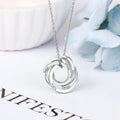 Personalized 2-6 Intertwined Pendants Engraveable Necklace - Abrahamallen