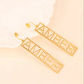 Personalized Large Name Earrings - Abrahamallen