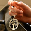 Personalized Tree of Life Nameplate Keychain - Abrahamallen