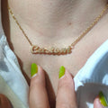 Customized Curvise Letters Name Pendant Necklace - Abrahamallen