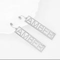 Personalized Large Name Earrings - Abrahamallen