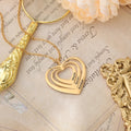 Personalized 3 Heart Names Pendant Necklace - Abrahamallen