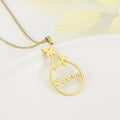 Personalized Double Butterfly Pendant Necklace - Abrahamallen