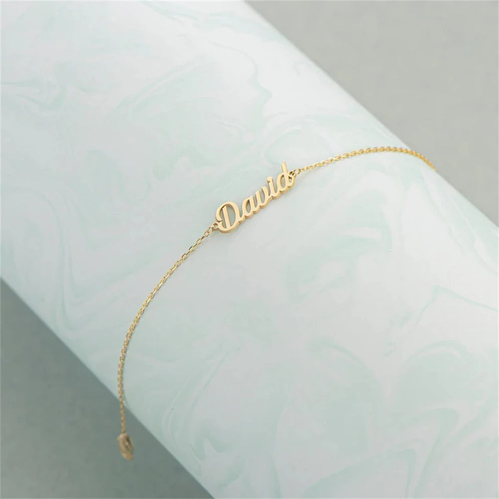 Customized Dainty Name Bracelet - Abrahamallen