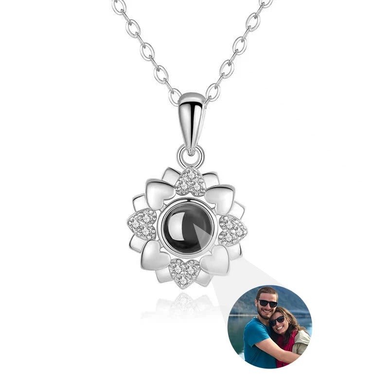 Projection Personalized Photo Pendant Necklace - Abrahamallen