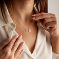 Personalized Initials Pendant Necklace - Abrahamallen