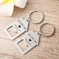 Personalized Couple's Engrave  Names Keychain - Abrahamallen