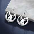 Personalizd Elk Birthstone Earrings - Abrahamallen