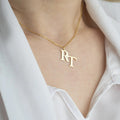 Personalized Initials Pendant Necklace - Abrahamallen