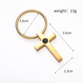 Personalized Projection Cross Keychain - Abrahamallen