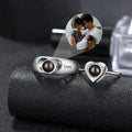 Personalized Photo Projection Adjustable Couple's Rings - Abrahamallen