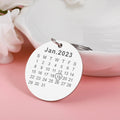 Personalized Photo Engraved Date Keychain - Abrahamallen