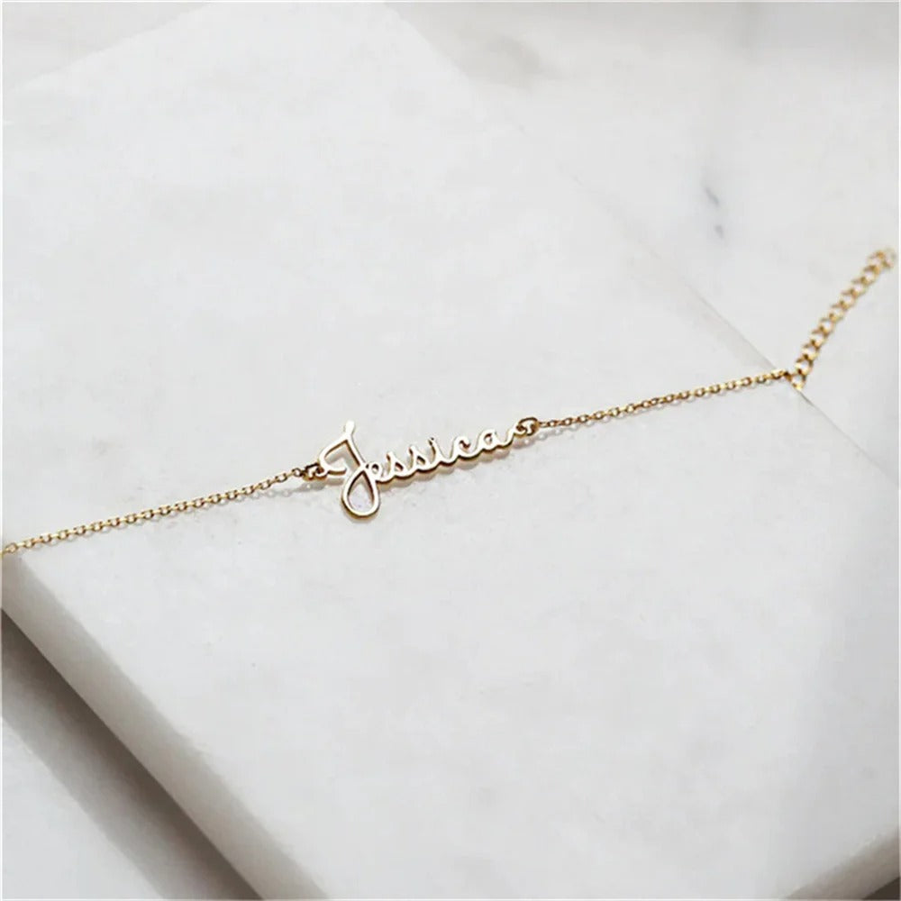 Personalized Name Chain Bracelet - Abrahamallen