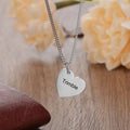 Personalized Engraveable Name and Message Keychain Necklace - Abrahamallen