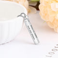 Customized Engraveable Message Bar Pendant Necklace - Abrahamallen