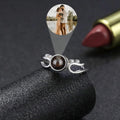 Personalized Photo Projection Adjustable Rings - Abrahamallen