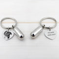 Personalized Engraved Picture and Urn Keychain - Abrahamallen