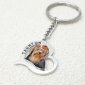 Personalized Hollowed Photo Heart Keychain - Abrahamallen