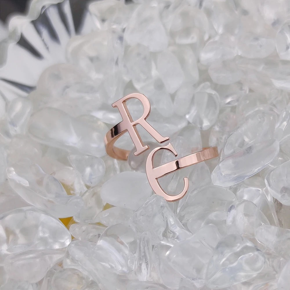 Personalized Initial Ring - Abrahamallen