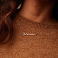 Personalized Side Name Pendant Necklace - Abrahamallen