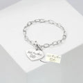 Customized Handwritten Signature Engraveable Message Bracelet - Abrahamallen