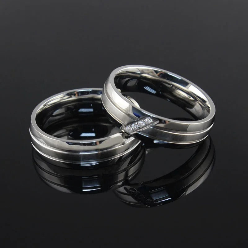 Personalized Inscription Couple's Rings - Abrahamallen