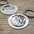 Personalized Hollowed Photo Keychain - Abrahamallen