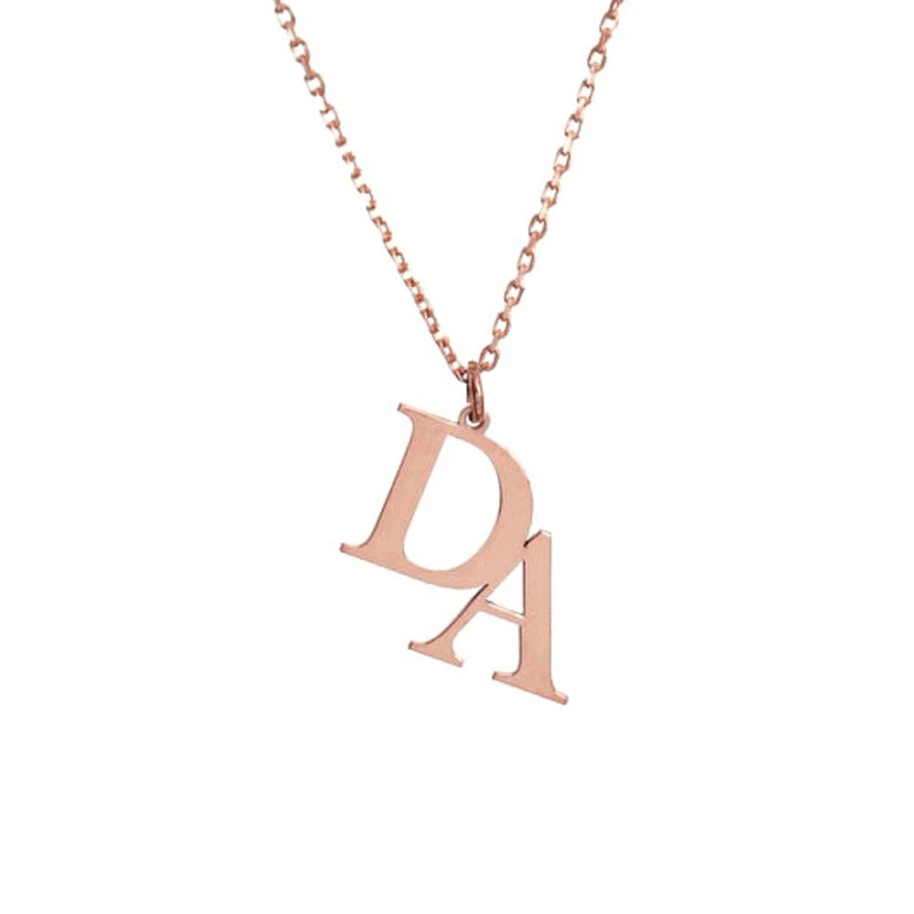 Personalized Initials Pendant Necklace - Abrahamallen