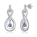 Personalized Drop Birthstone Earrings - Abrahamallen