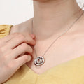 Personalized 2-6 Intertwined Pendants Engraveable Necklace - Abrahamallen