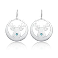 Personalizd Elk Birthstone Earrings - Abrahamallen