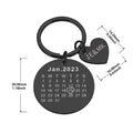 Personalized Photo Engraved Date Keychain - Abrahamallen