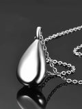 Teardrop Cremation Urn Message Keepsake Necklaces - Abrahamallen