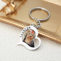 Personalized Hollowed Photo Heart Keychain - Abrahamallen