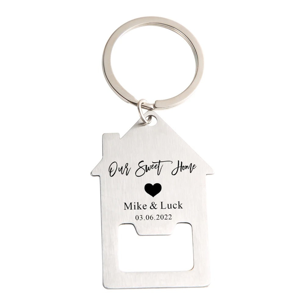 Personalized Couple's Engrave  Names Keychain - Abrahamallen