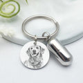 Personalized Engraved Picture and Urn Keychain - Abrahamallen