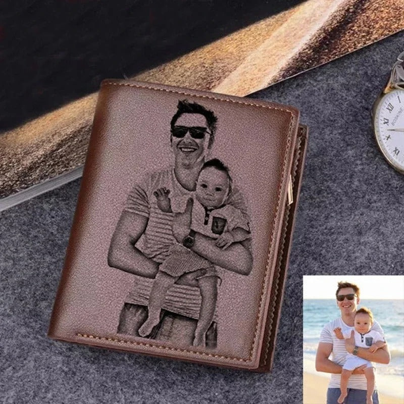 Personalized Double-Sided Photo Wallet-Gift For Him - Abrahamallen