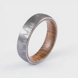 The Highland Cask | Tungsten Carbide & Whiskey Barrel Oak Ring | 6mm, 8mm