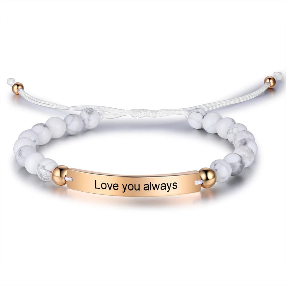 Personalized Engreavable Bar Chain ID Bracelet - Abrahamallen