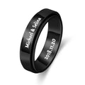 Personalized Inscription Couple's Rings - Abrahamallen